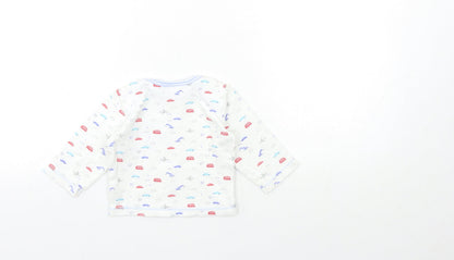 Mini Club Baby White   Basic T-Shirt Size 6-9 Months