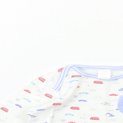 Mini Club Baby White   Basic T-Shirt Size 6-9 Months