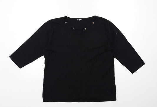 Womens UK Size L casamia Black Pullover Jumper