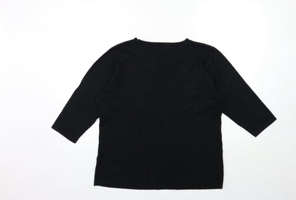 Womens UK Size L casamia Black Pullover Jumper