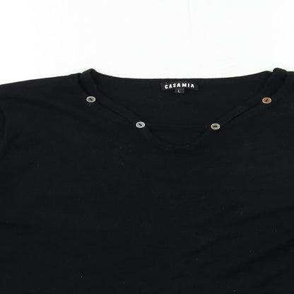 Womens UK Size L casamia Black Pullover Jumper