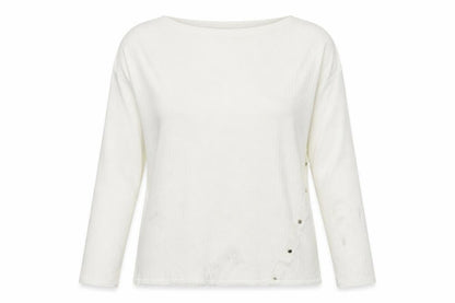 Womens UK Size 20 Papaya White Pullover Jumper