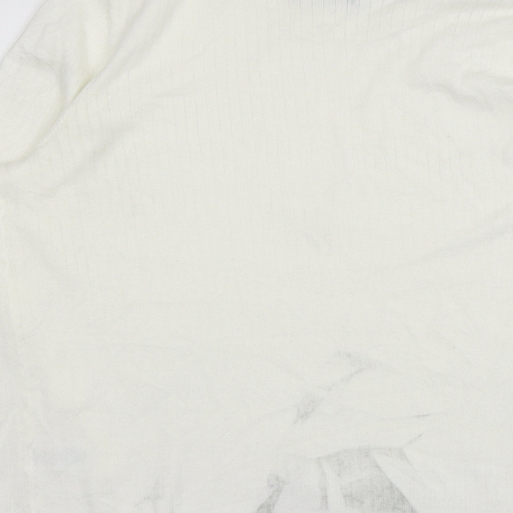 Womens UK Size 20 Papaya White Pullover Jumper