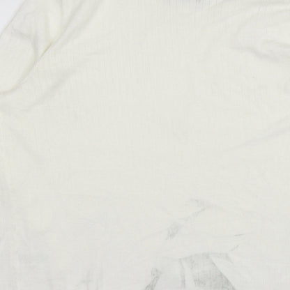 Womens UK Size 20 Papaya White Pullover Jumper