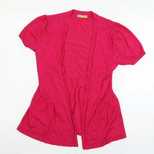 TU Womens Pink  Knit Cardigan Jumper Size 8