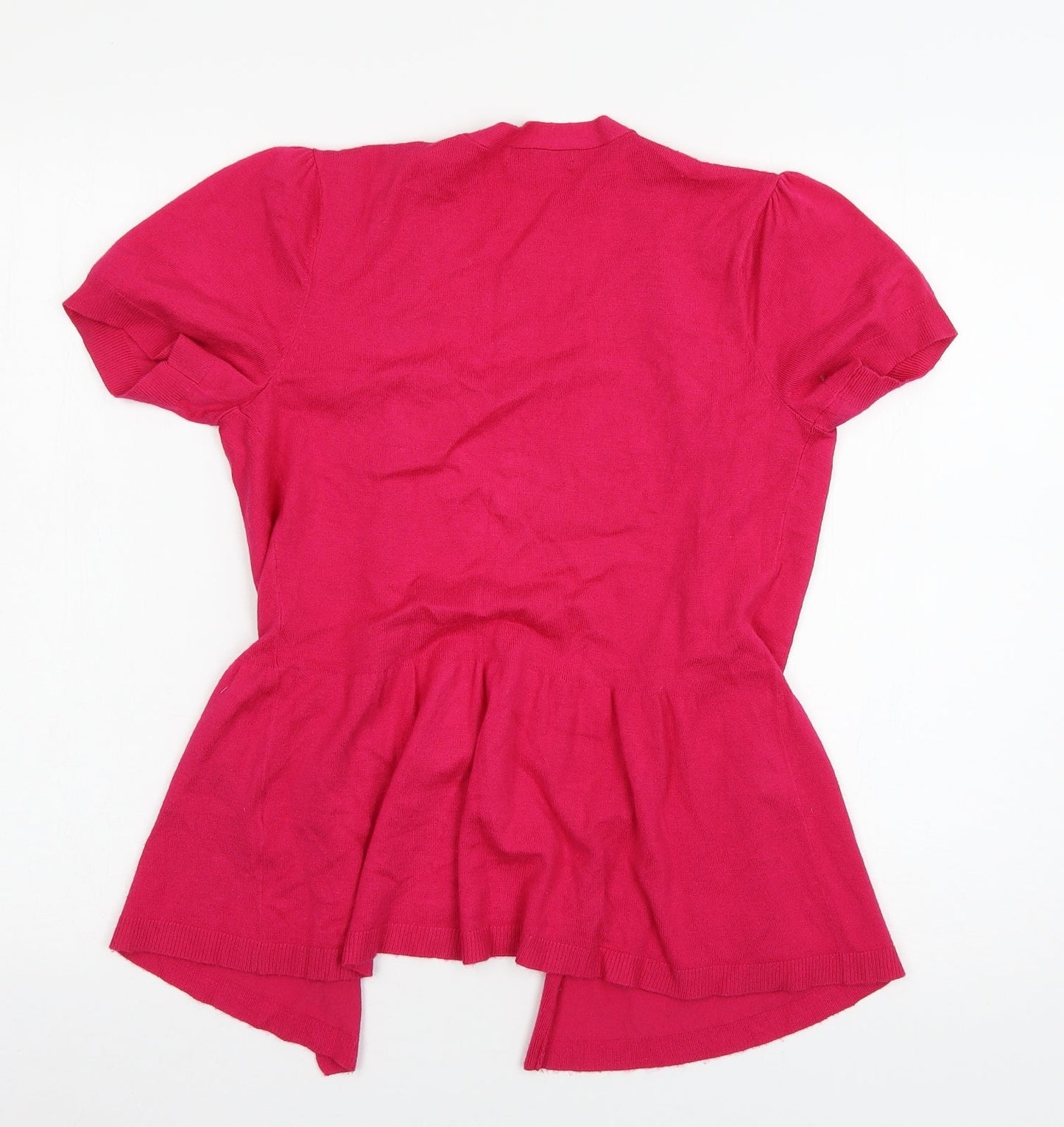 TU Womens Pink  Knit Cardigan Jumper Size 8