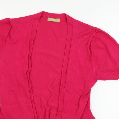 TU Womens Pink  Knit Cardigan Jumper Size 8