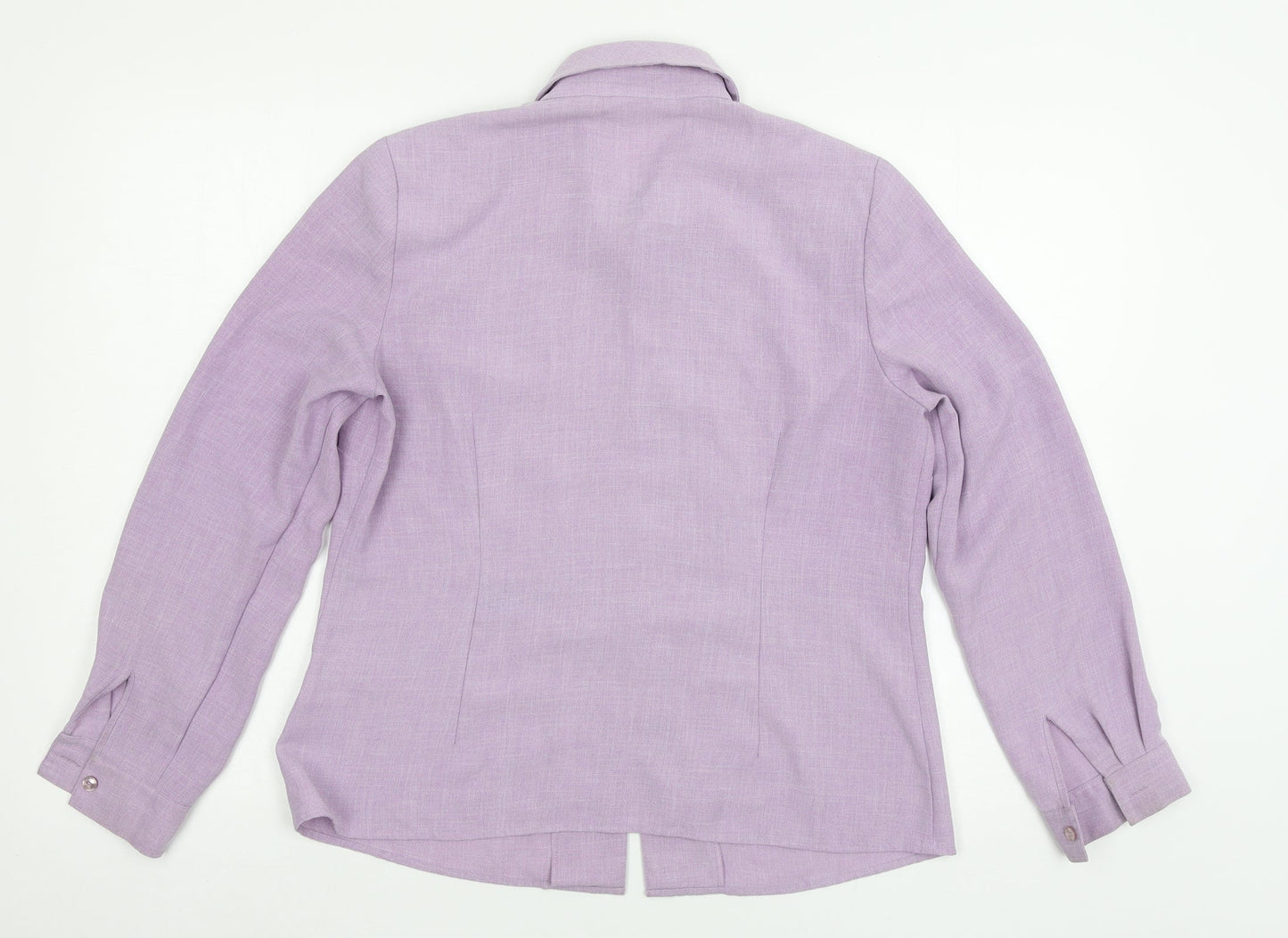 Womens UK Size 12 Preworn Purple Basic Blouse