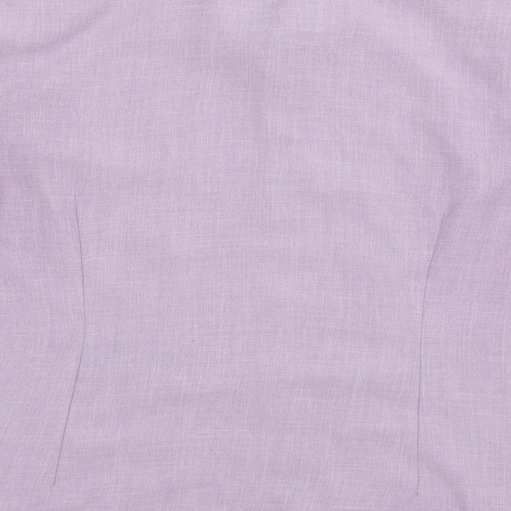 Womens UK Size 12 Preworn Purple Basic Blouse