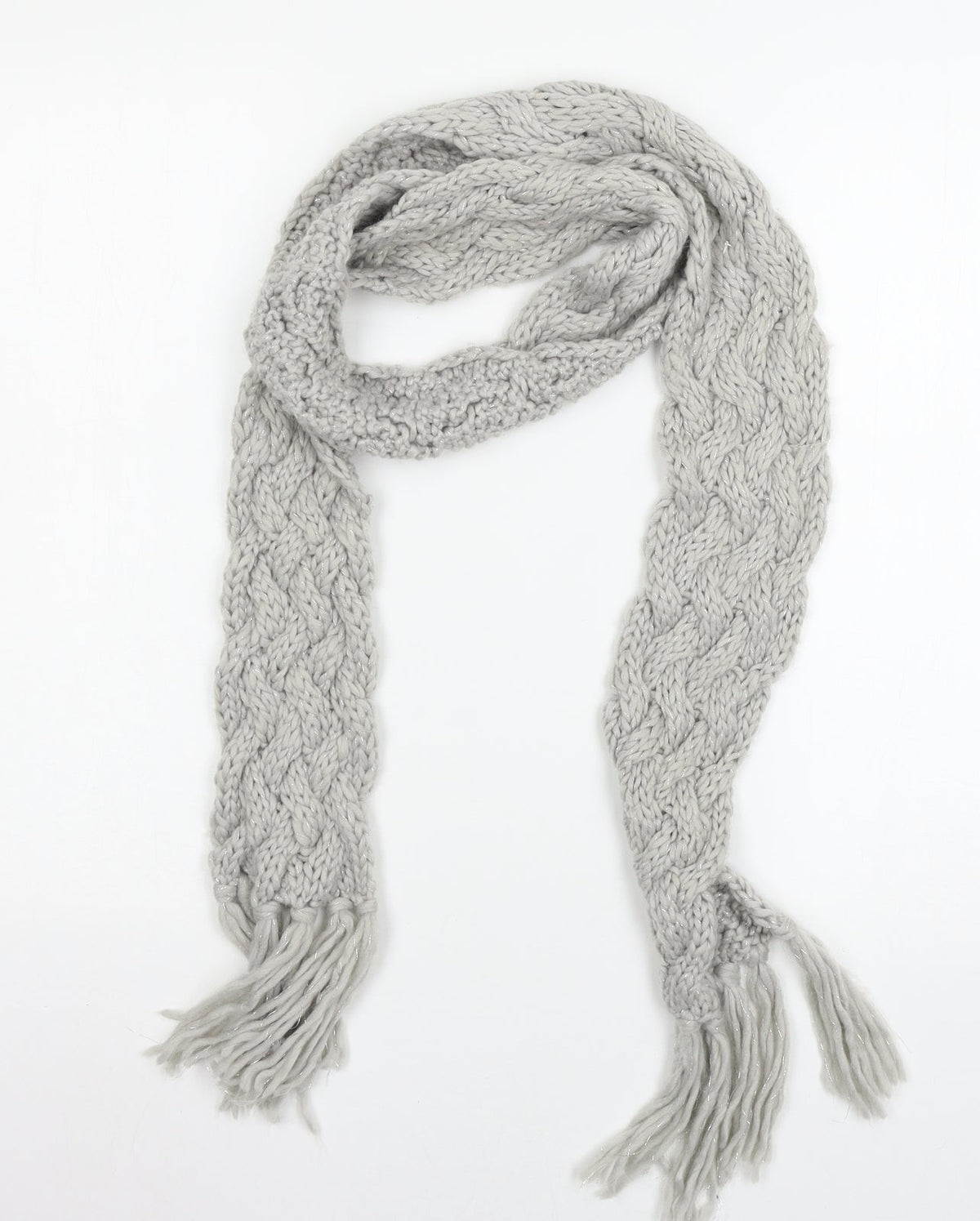 Matalan Womens Grey  Knit  Scarf
