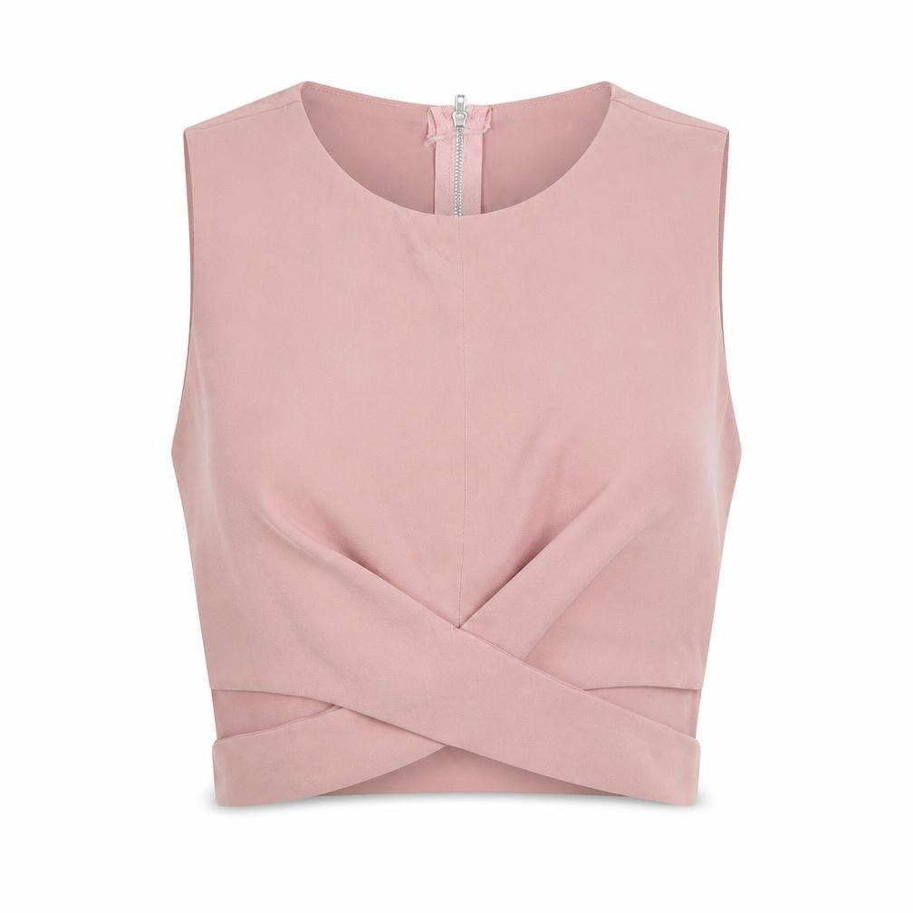 Womens UK Size 8 Jeuvre Pink Basic T-Shirt