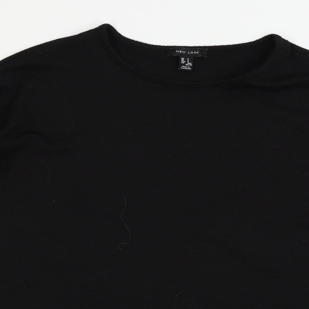 Womens UK Size S New Look Black Pullover Jumper
