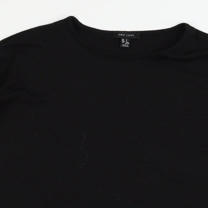 Womens UK Size S New Look Black Pullover Jumper