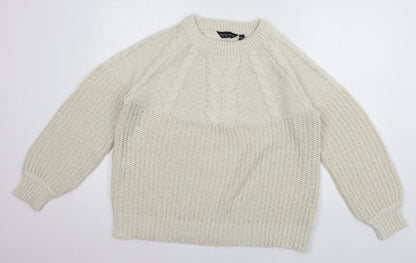 Womens UK Size L Dorothy Perkins Ivory Pullover Jumper