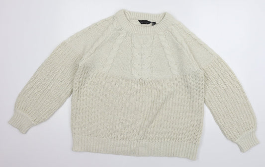 Womens UK Size L Dorothy Perkins Ivory Pullover Jumper