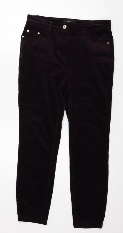 NEXT Womens Purple  Corduroy Skinny Jeans Size 12 L26 in