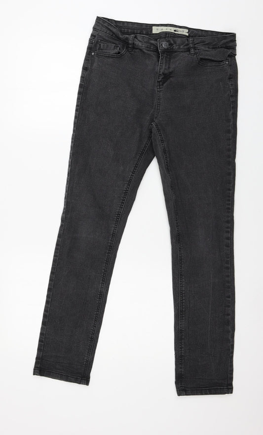 Denim & Co. Womens Blue  Denim Skinny Jeans Size 12 L28 in