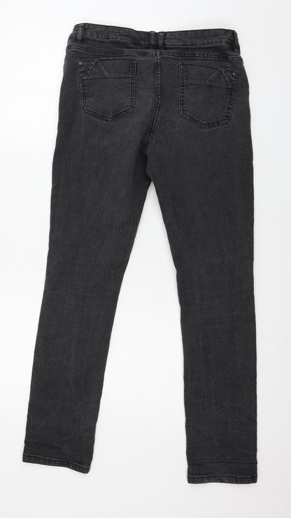 Denim & Co. Womens Blue  Denim Skinny Jeans Size 12 L28 in