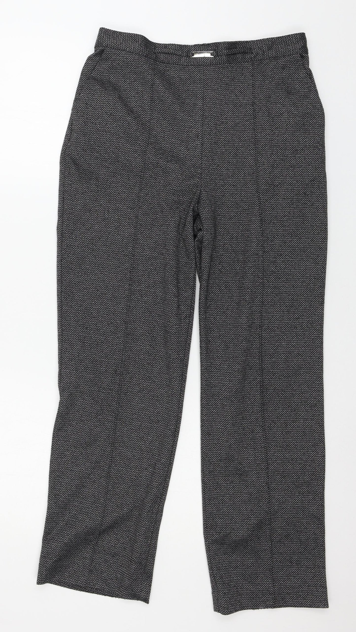 Womens UK Size 10 Papaya Regular Fit  Grey Trousers
