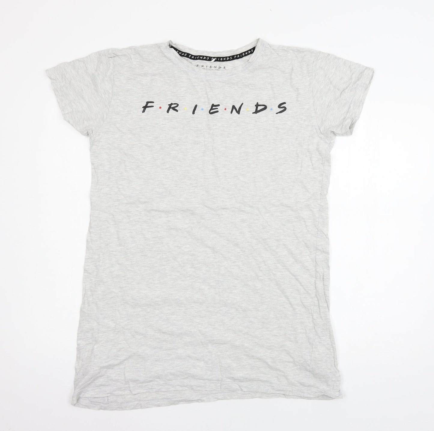Love to Lounge Womens Grey Geometric Jersey Top Dress Size 10  - Friends