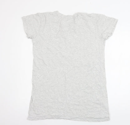 Love to Lounge Womens Grey Geometric Jersey Top Dress Size 10  - Friends