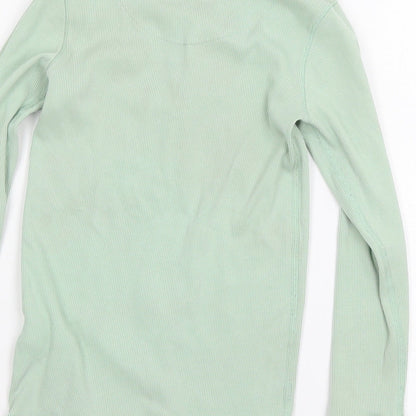 NEXT Girls Green Solid Jersey Top Pyjama Top Size 8 Years