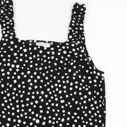 Papaya Womens Black Polka Dot  Camisole Tank Size 8