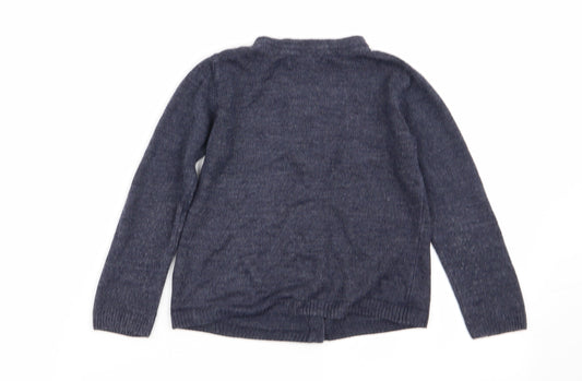 Primark Girls Blue   Cardigan Jumper Size 5-6 Years