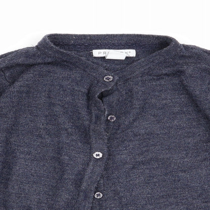 Primark Girls Blue   Cardigan Jumper Size 5-6 Years