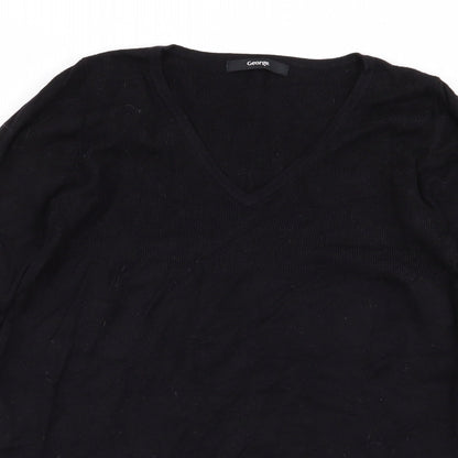 Asda George Womens Black   Pullover Jumper Size 8