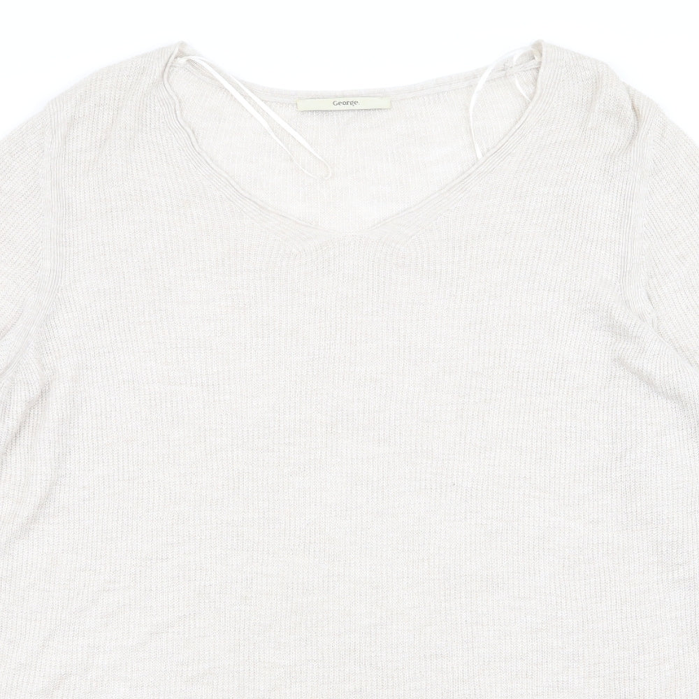 Asda George Womens Beige   Pullover Jumper Size 18