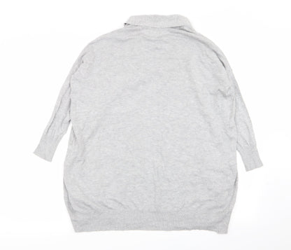 Primark Womens Grey   Cardigan Jumper Size 6