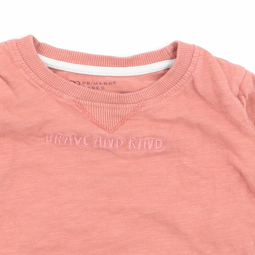 Primark Girls Pink   Basic T-Shirt Size 12-18 Months