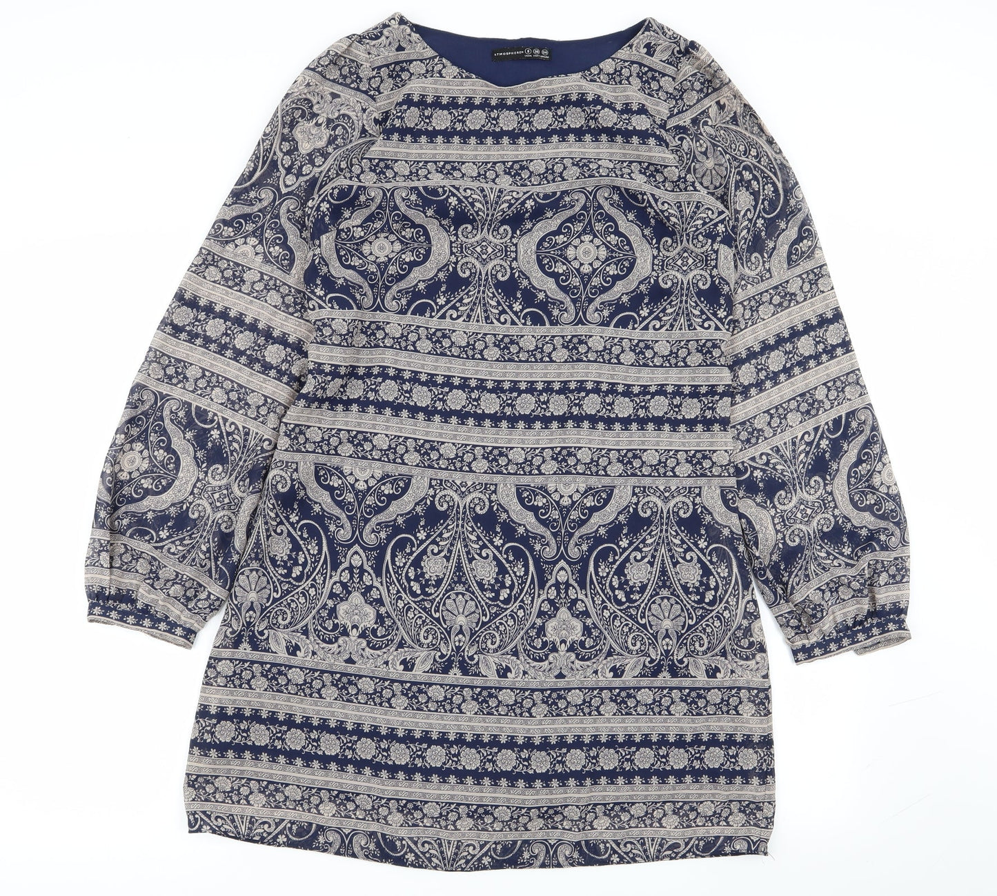 Primark Womens Multicoloured Geometric  Fit & Flare  Size 8