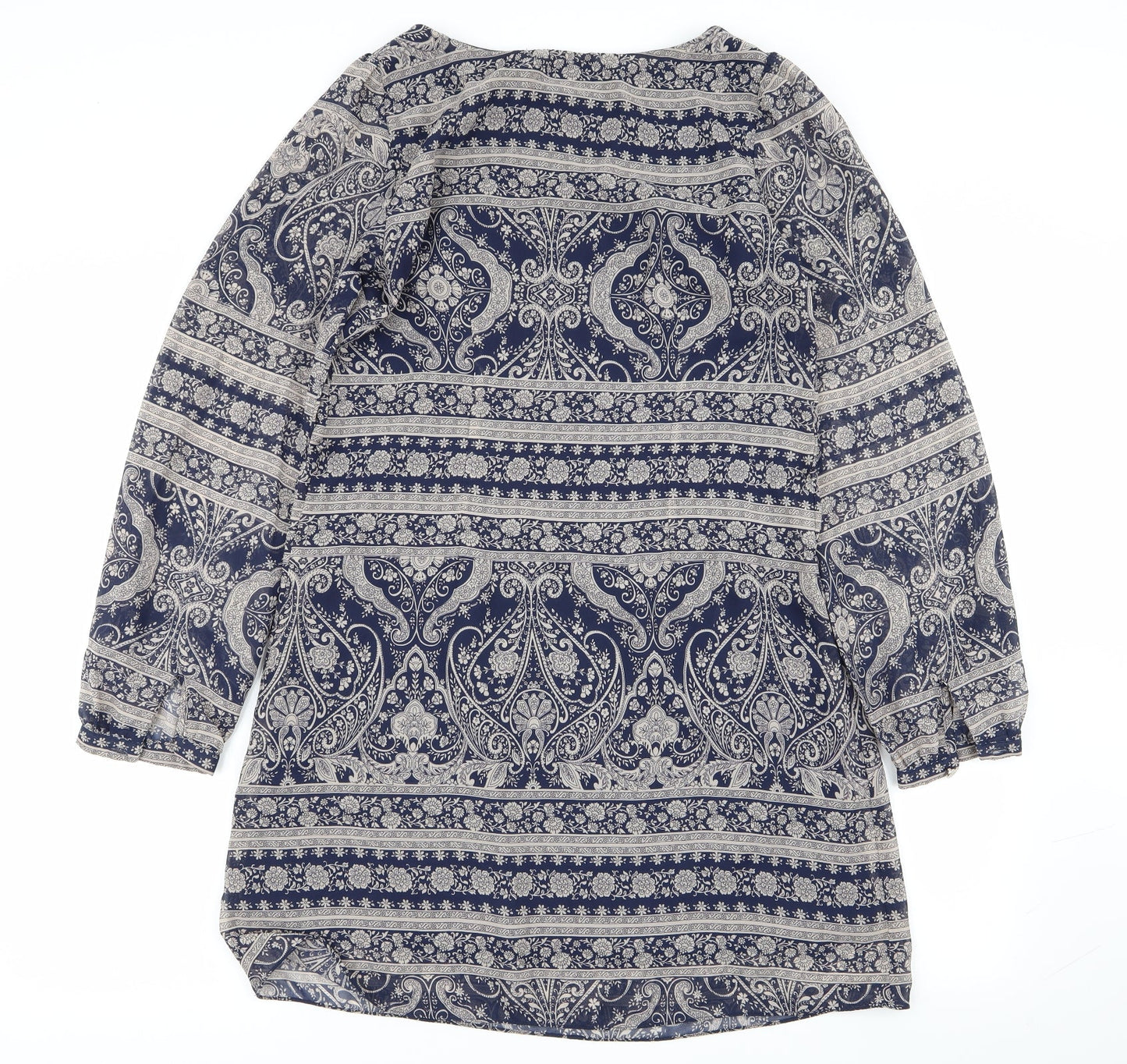 Primark Womens Multicoloured Geometric  Fit & Flare  Size 8