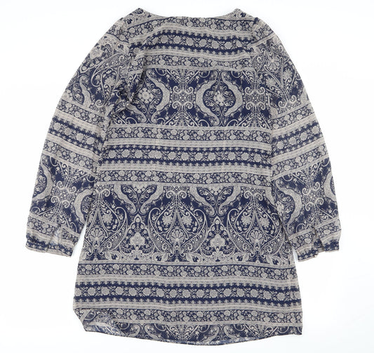 Primark Womens Multicoloured Geometric  Fit & Flare  Size 8