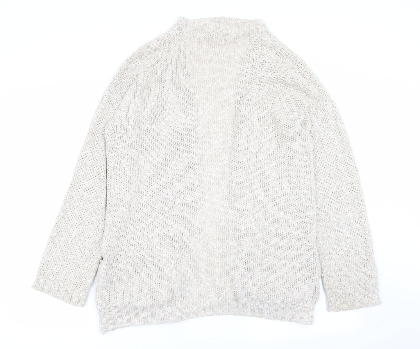 Womens UK Size 10 NEXT Beige Cardigan Jumper