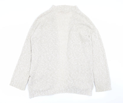 Womens UK Size 10 NEXT Beige Cardigan Jumper