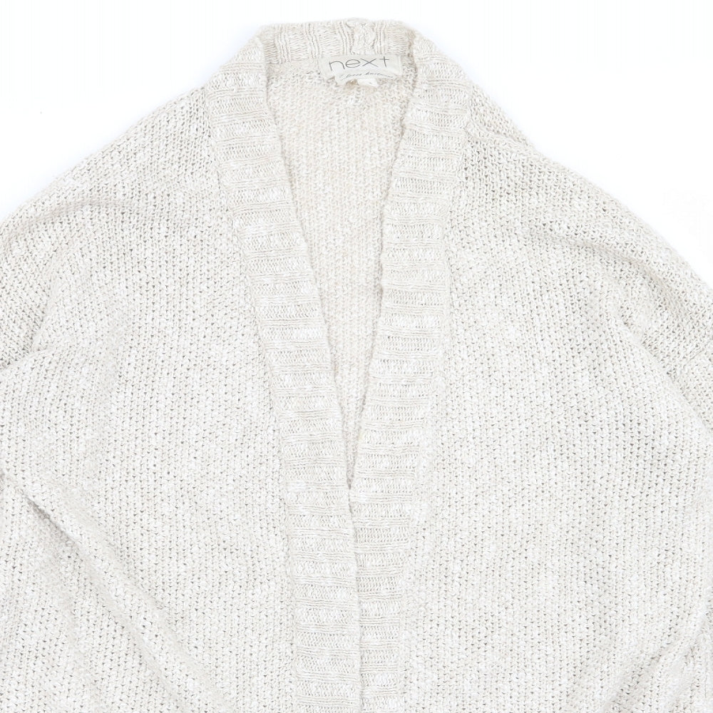Womens UK Size 10 NEXT Beige Cardigan Jumper