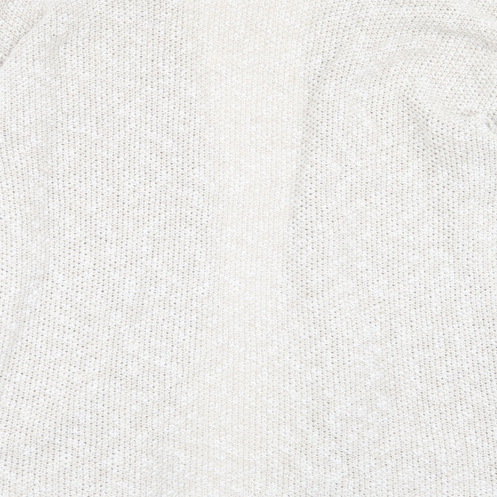 Womens UK Size 10 NEXT Beige Cardigan Jumper