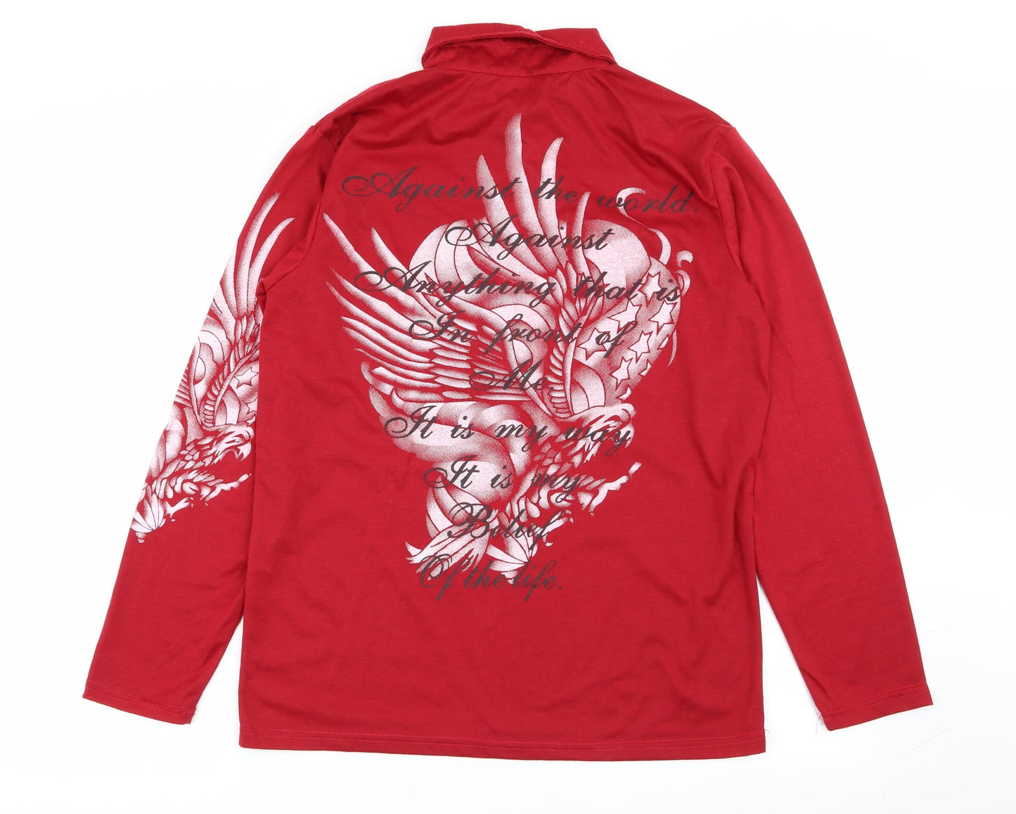 TNE Mens Red    Polo Size L