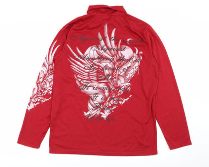 TNE Mens Red    Polo Size L