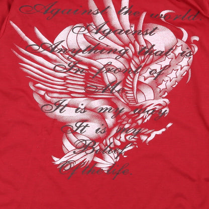 TNE Mens Red    Polo Size L