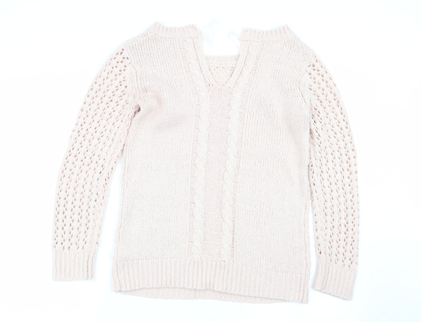 Womens UK Size XS Oasis Pink Pullover Jumper