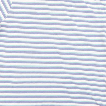 fabric 8 Mens Multicoloured Striped   Polo Size M