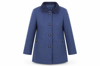 Gabriella Vicenga Womens Blue   Overcoat Coat Size 14