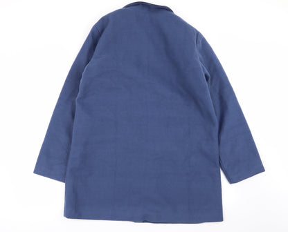 Gabriella Vicenga Womens Blue   Overcoat Coat Size 14