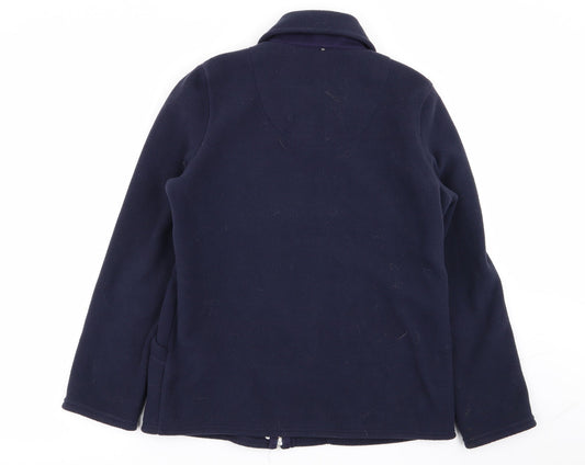 Classic Womens Blue   Full Zip Jumper Size 10