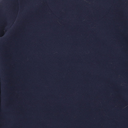 Womens UK Size 10 Classic Blue Full Zip Jumper