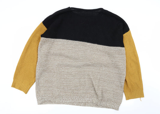 SheIn Womens Multicoloured   Pullover Jumper Size L